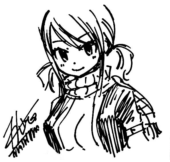 Lucy Wearing Natsu Clothes(1) 